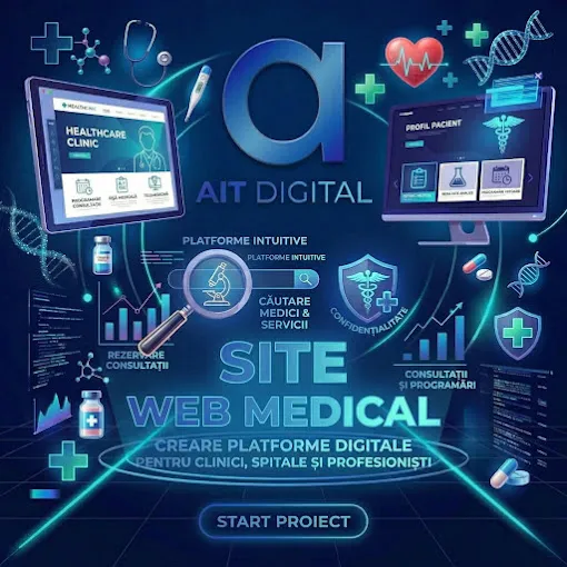 Galerie AIT Digital - Servicii Web, SEO și AI Search pentru domeniul Medical